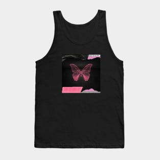 Pink Butterfly Tank Top